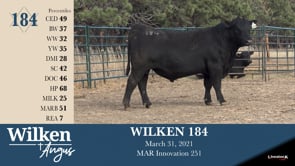 Lot #184 - WILKEN 184