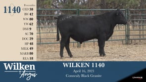 Lot #1140 - WILKEN 1140