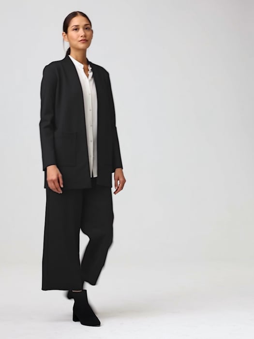 COS Long Structured-Knit Jacket