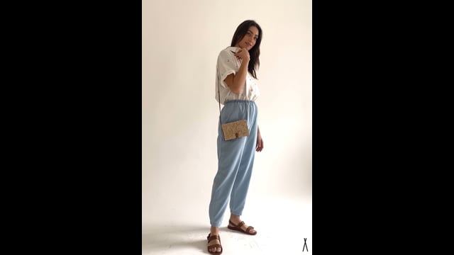 Mini Clutch Palha Buriti Havana