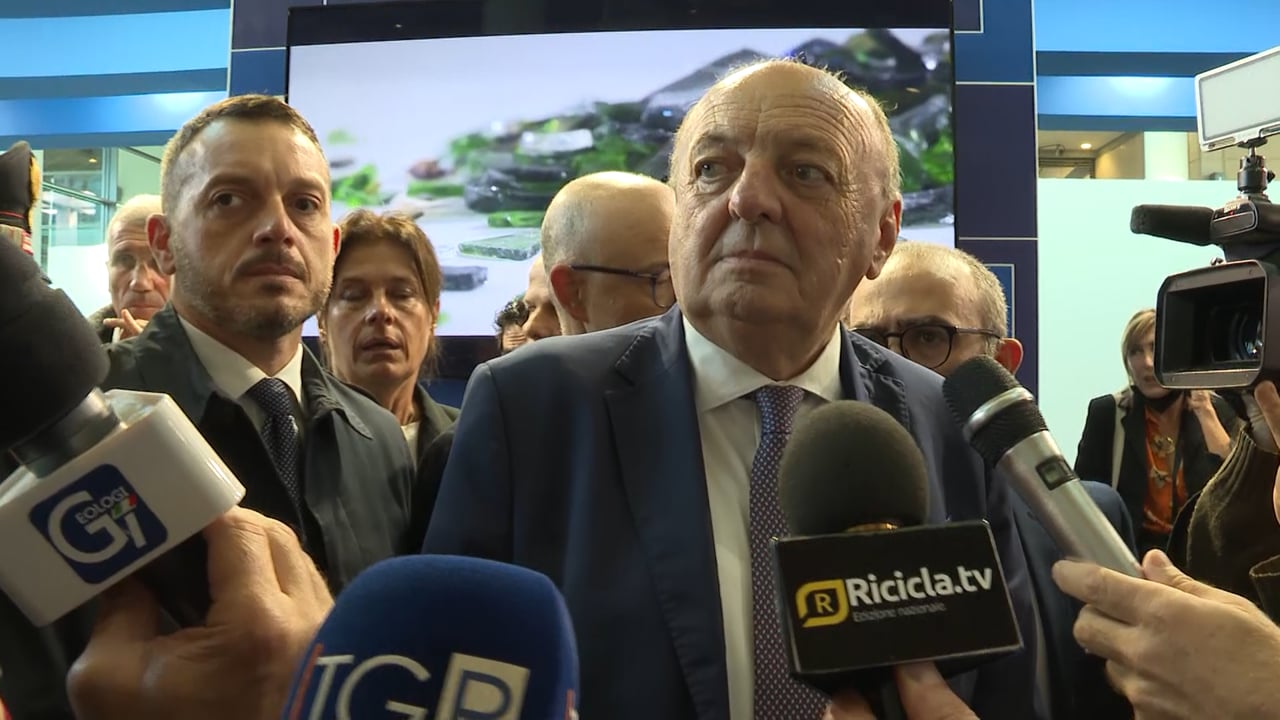 11.nov.2022, Ecomondo - Rimini Intervista al Ministro dell'Ambiente e della sicurezza energetica, Gilberto Pichetto Fratin