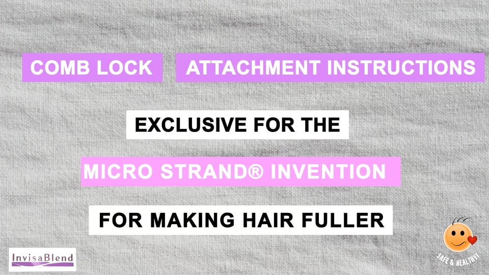 Comb Lock Attachment Long Video | InvisaBlend on Vimeo