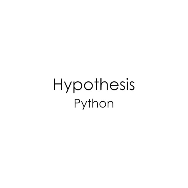 Hypothesis Python
