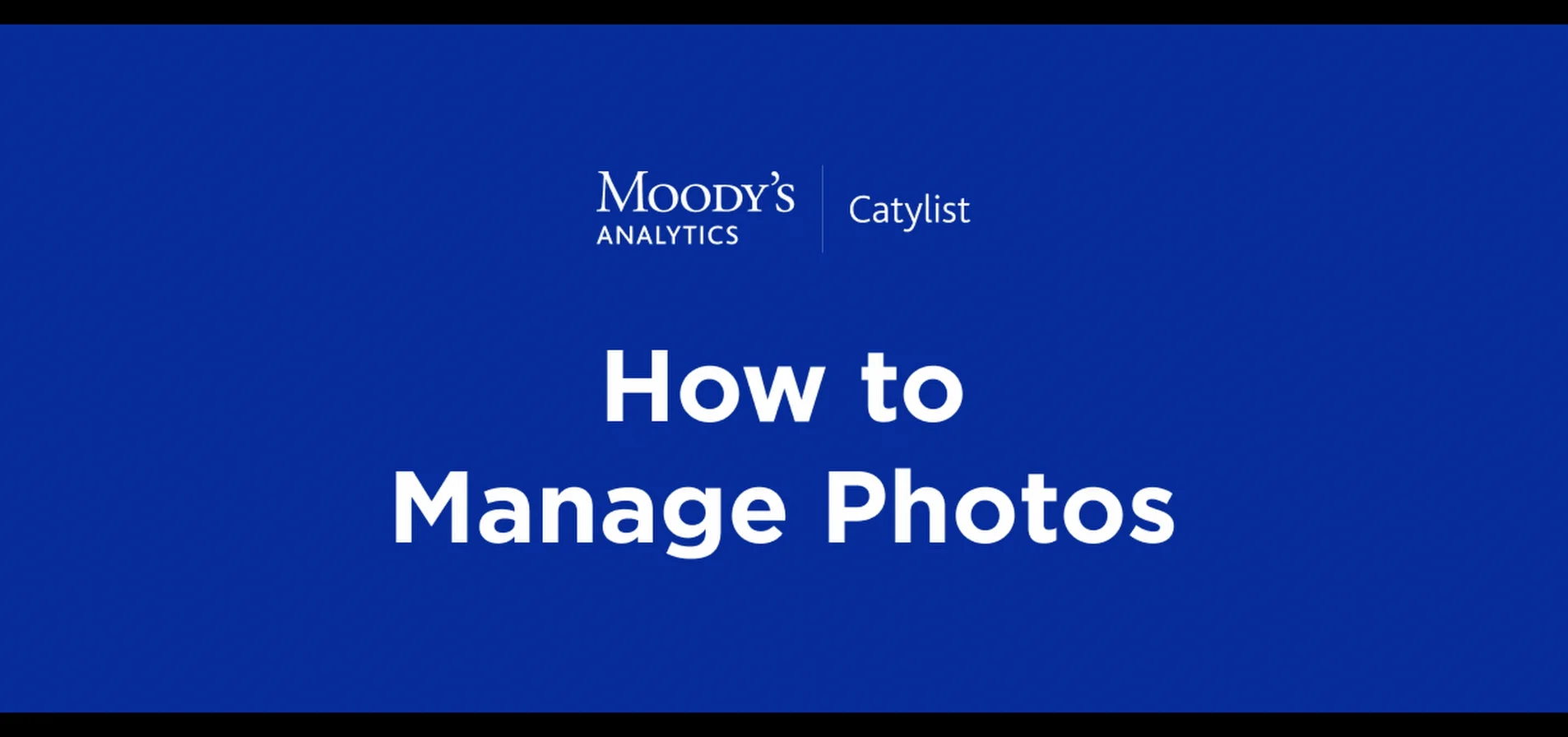 How to manage photos