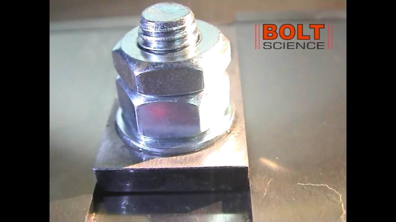 Junker Test on Two Nuts with the Thin Nut on Top on Vimeo