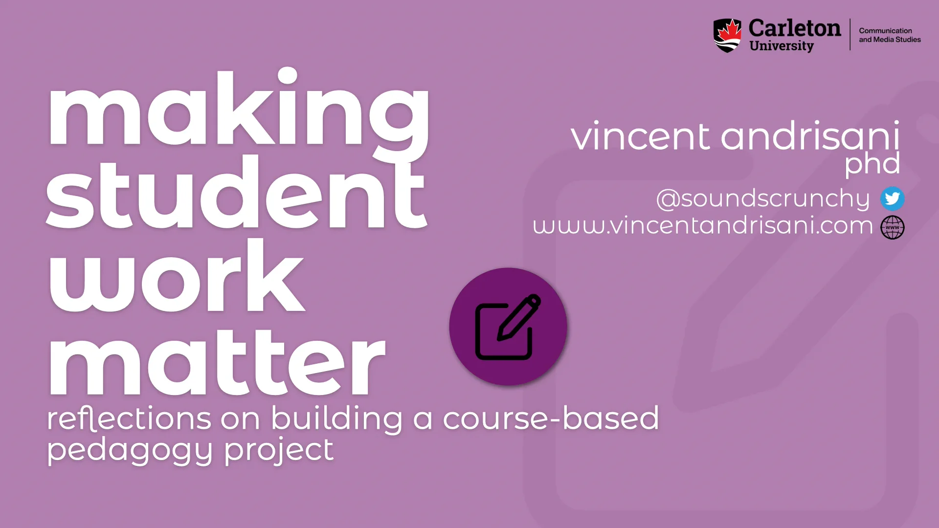 Making Student Work Matter on Vimeo