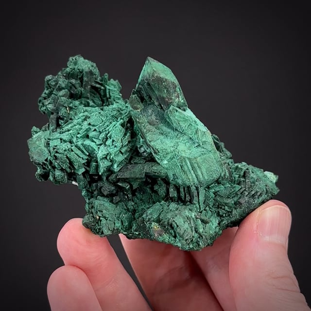 Malachite ps. Azurite, with Cerussite