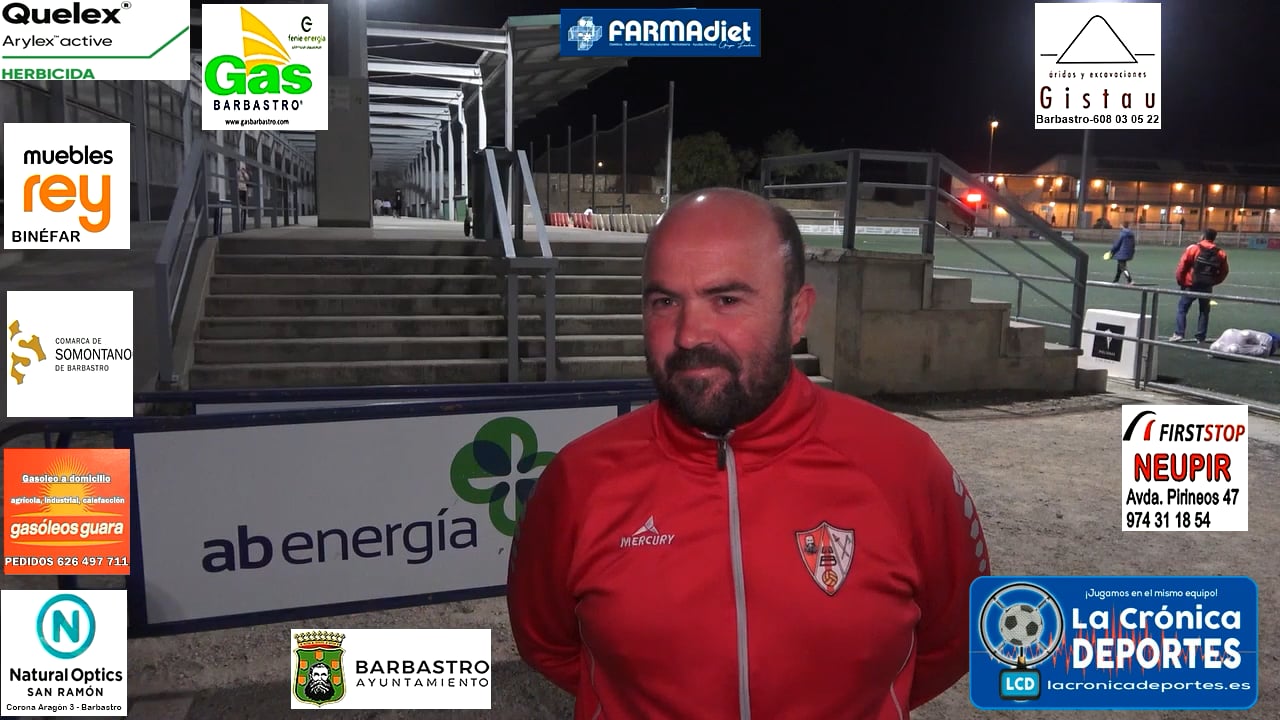 JUAN BAYONA (Entrenador Cadete B UD Barbastro Fútbol Base) Analizamos la temporada de su Equipo. "Patrick ya ha sido operado y todo ha salido bien, le mandamos todo nuestro ánimo"