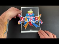 Birthday explosion pop-up