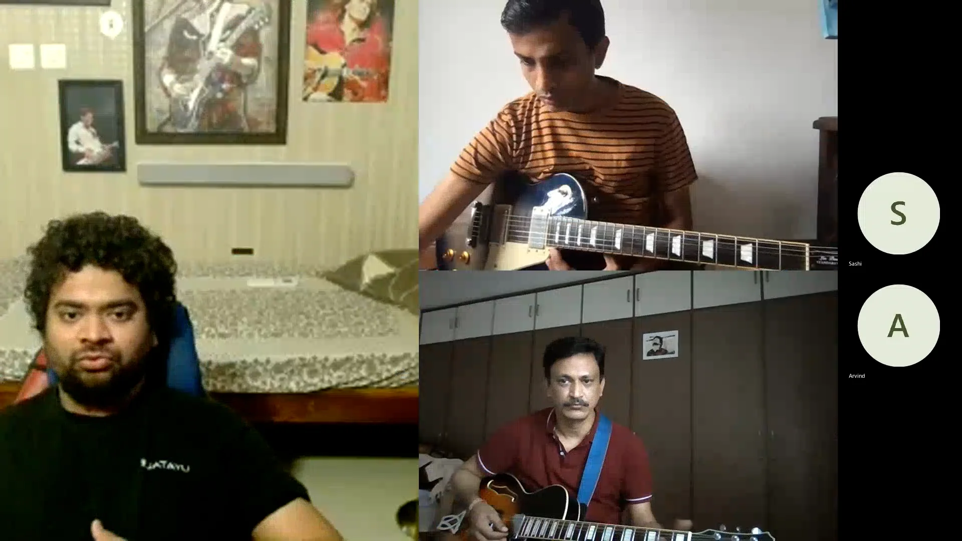 Class Recording of Guru: Guitar Shylu Ravindran. Recorded LIVE by Sculr ...
