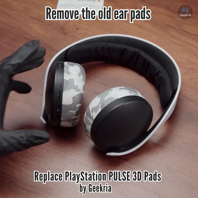 How to Replace PlayStation PULSE 3D Headphones Ear Pads Cushions Geekria