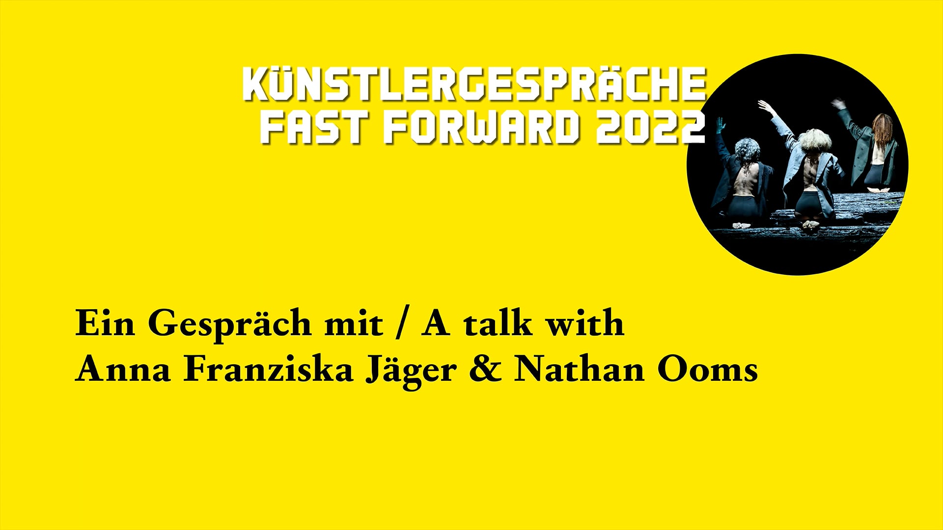 A talk with Anna Franziska Jäger & Nathan Ooms