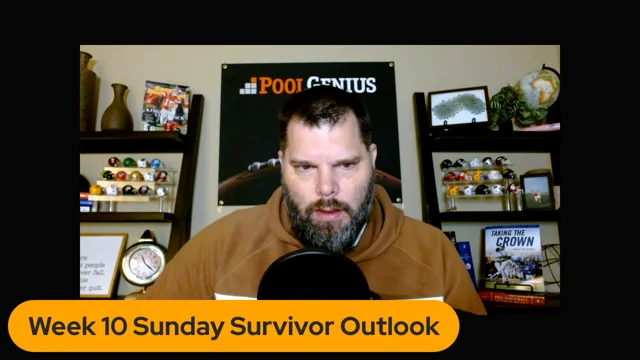 VIDEO: Week 10 Survivor Sunday Breakdown (2022) - PoolGenius