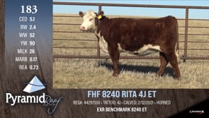 Lot #183 - FHF 8240 RITA 4J ET