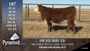 Lot #187 - FHF 81E RUBY 23J