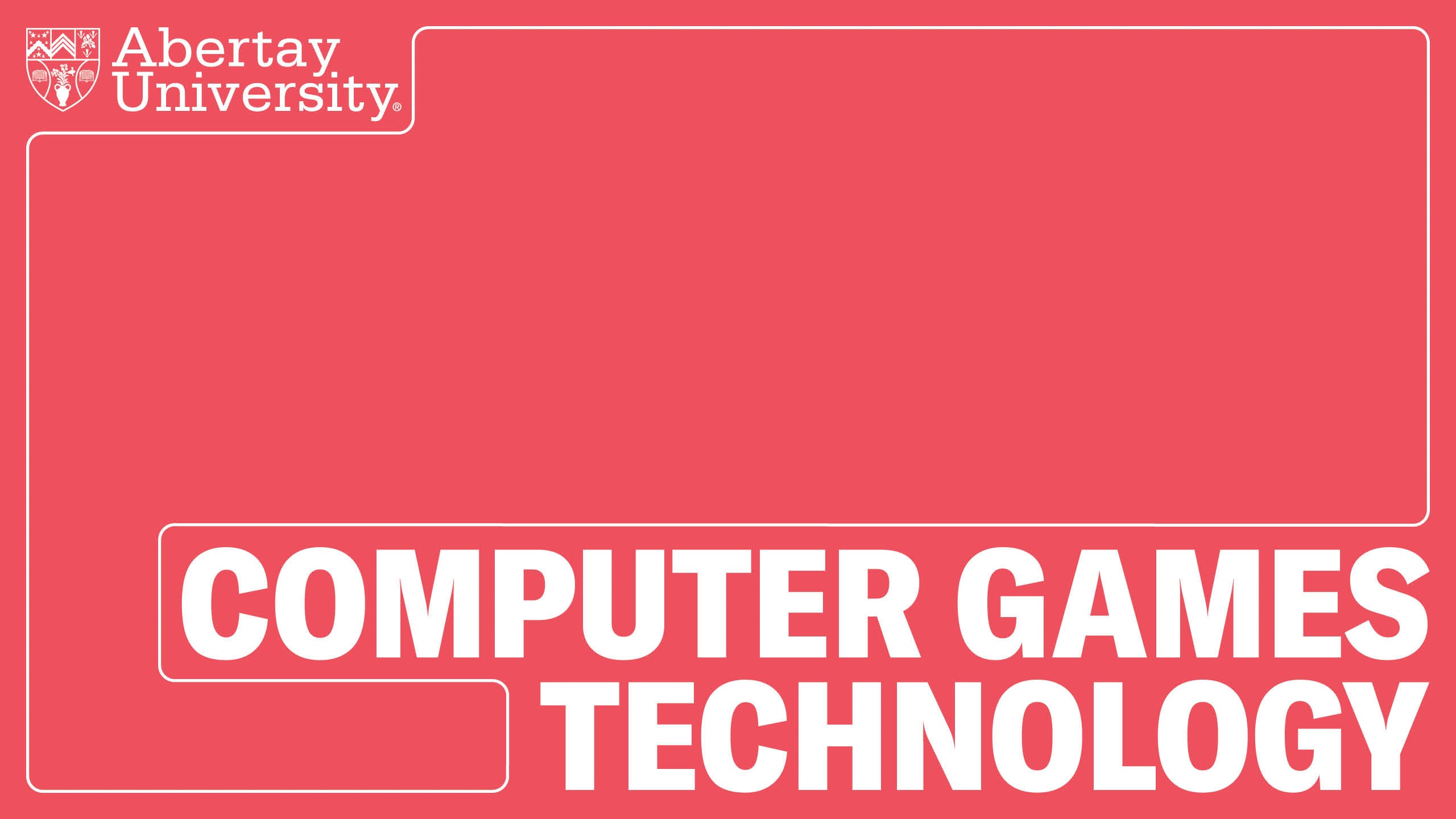 Computer Games Technology BSc (Hons) Programme Overview on Vimeo