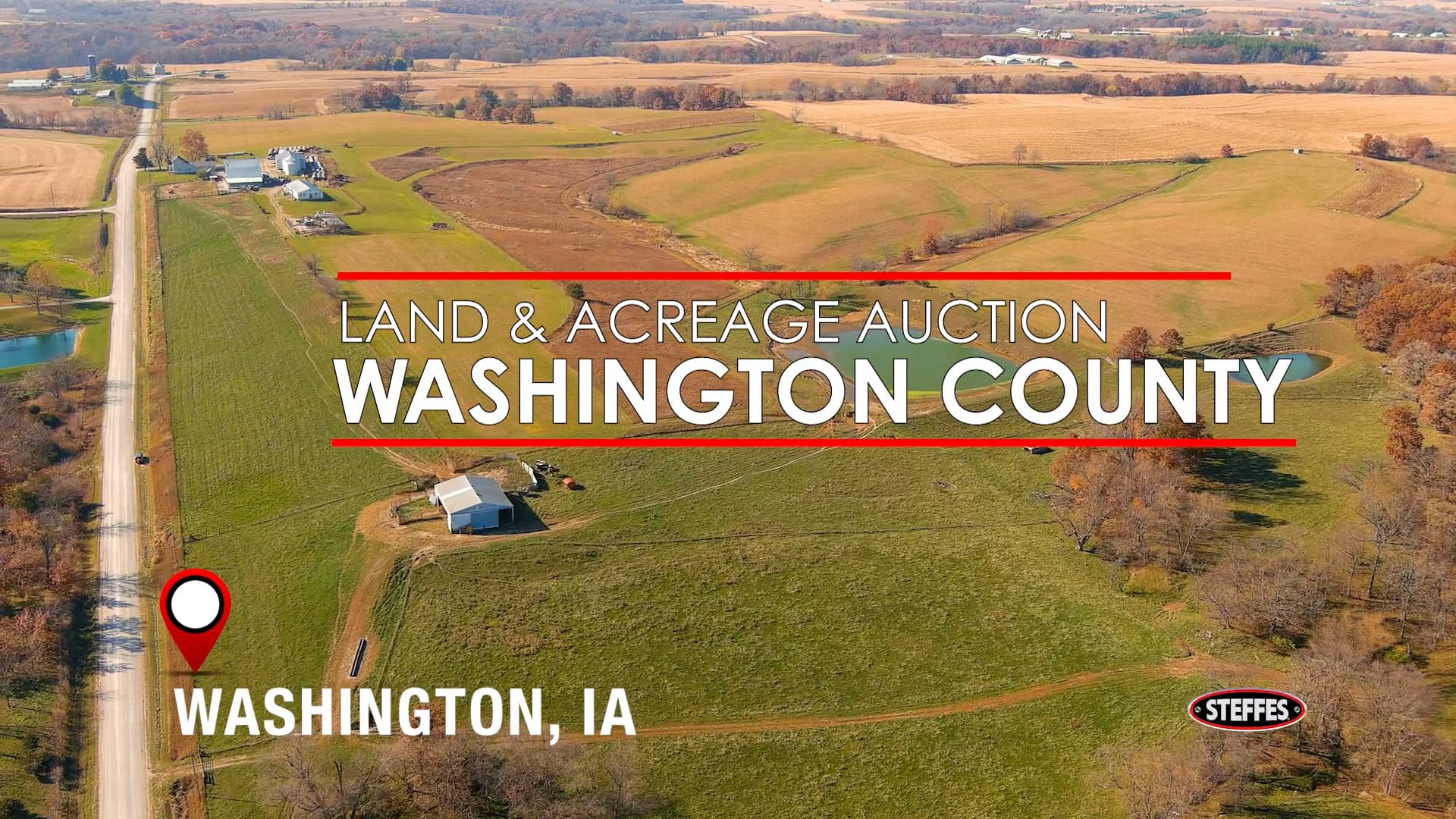 Washington County, IA Land & Acreage Auction 274± Acres, 4 Tracts on