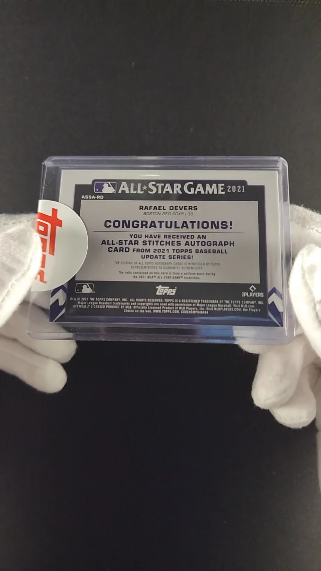 Sold at Auction: 2022 Topps All-Star Stitches Relic Rafael Devers