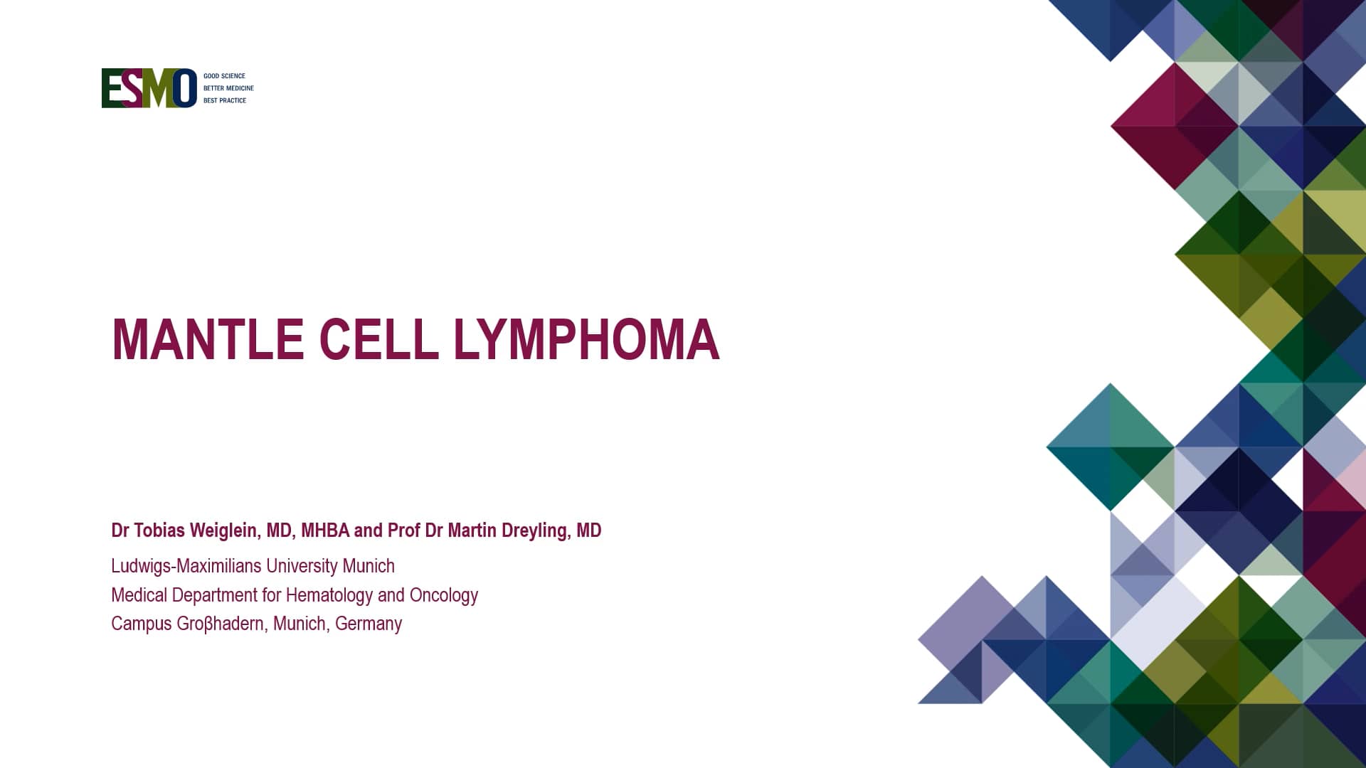 ESMO E-Learning: Mantle Cell Lymphoma on Vimeo