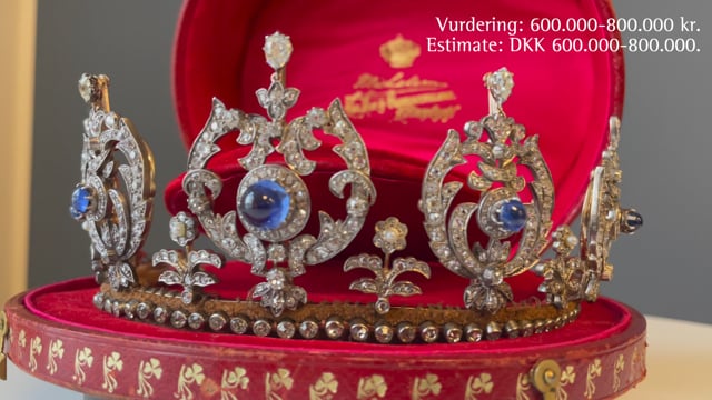Princess Thyra's Sapphire Tiara and Other Royal Jewellery at – Bruun Rasmussen Auctioneers