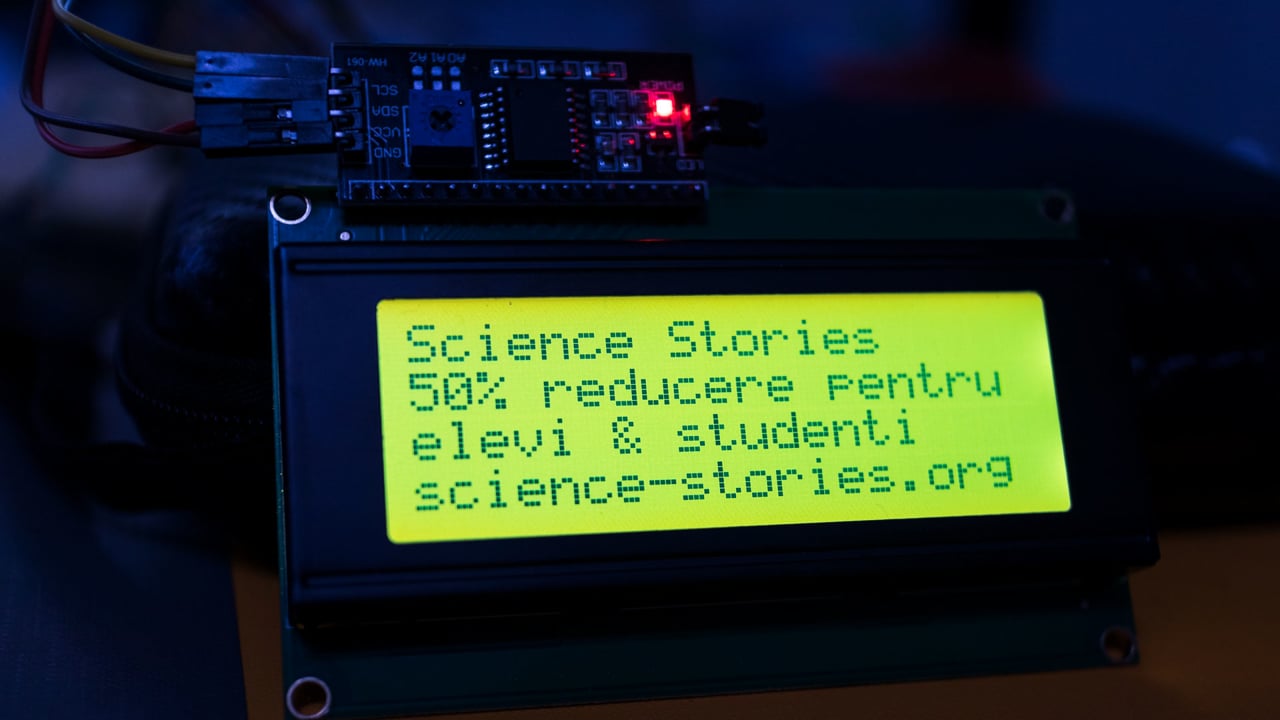 Control display cu I2C adaptor