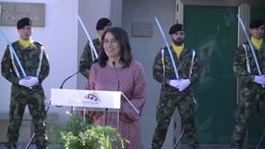 Entrega conmemoraciones. Pta. 'freguesia' de V. das Donas, Elizabeth Cerqueira: "Es el memorial del pueblo para el pueblo".