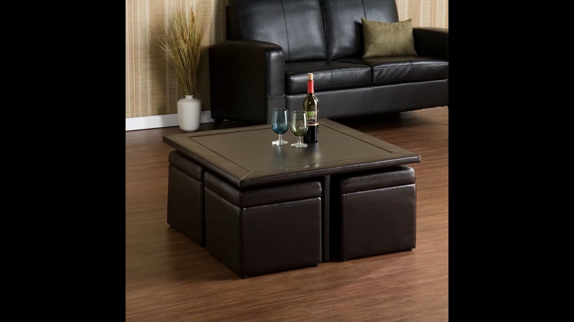 Krysteen Storage Cube Table Set Transitional Coffee Table Sets by