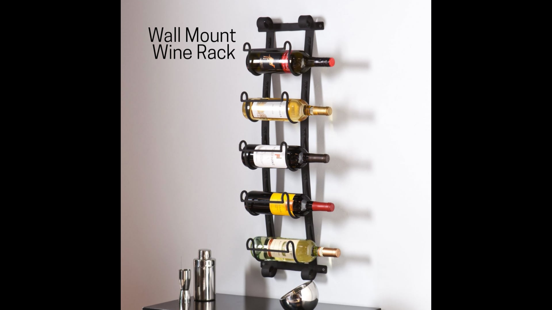 Sonoma Wall Mount Wine Rack Transitional Wine Racks by SEI Houzz