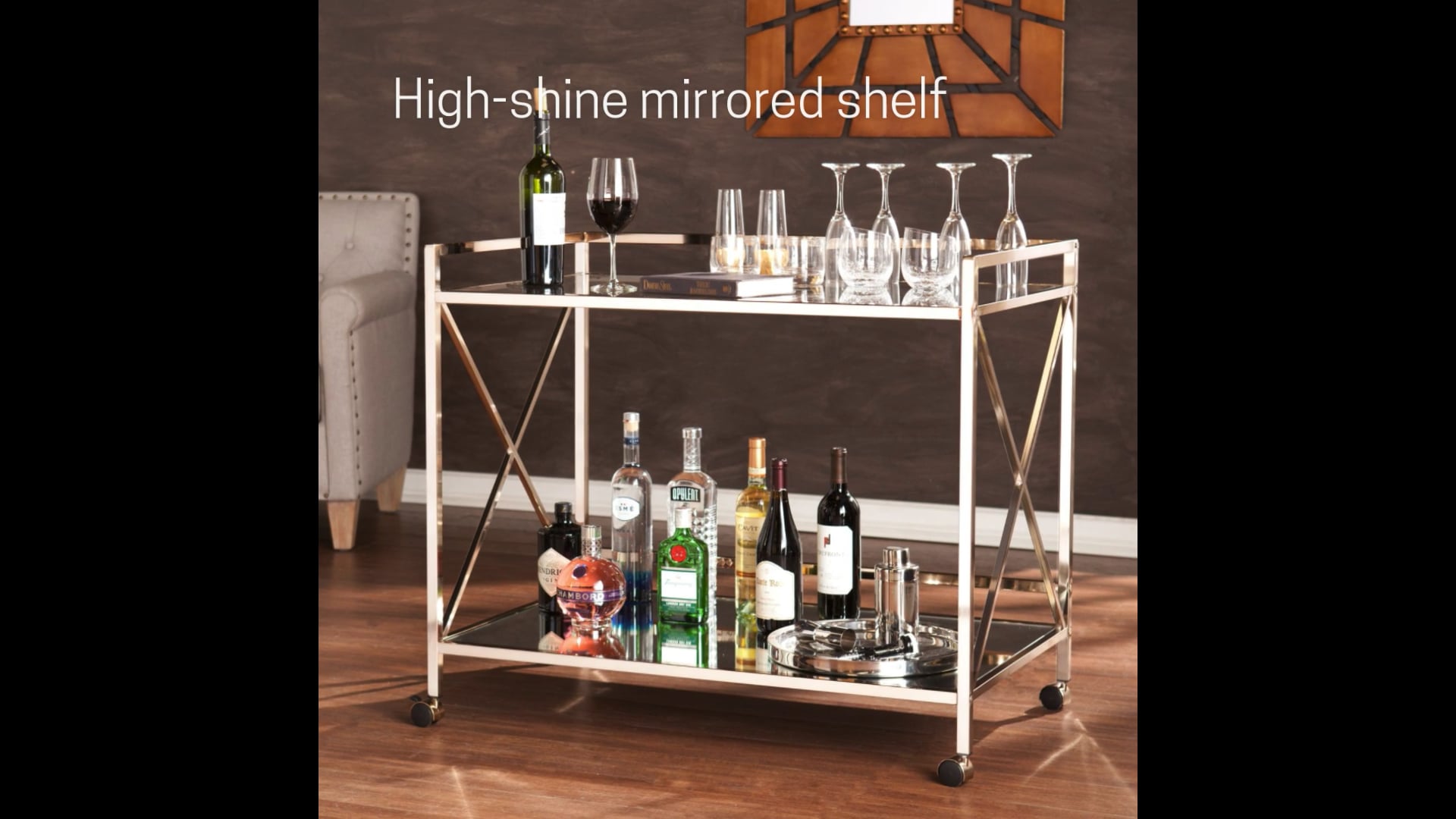 Stella Bar Cart Contemporary Bar Carts by HedgeApple Houzz