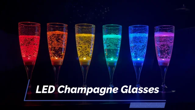 Flashing deals champagne glasses