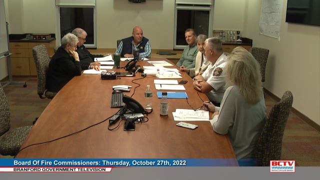Fire Commissioners Meeting | 10/27/2022
