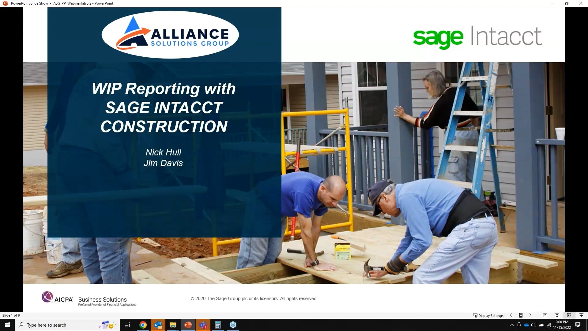 Sage Intacct Construction Streamlines WIP Reports- 2022-11 - 13 mins on ...
