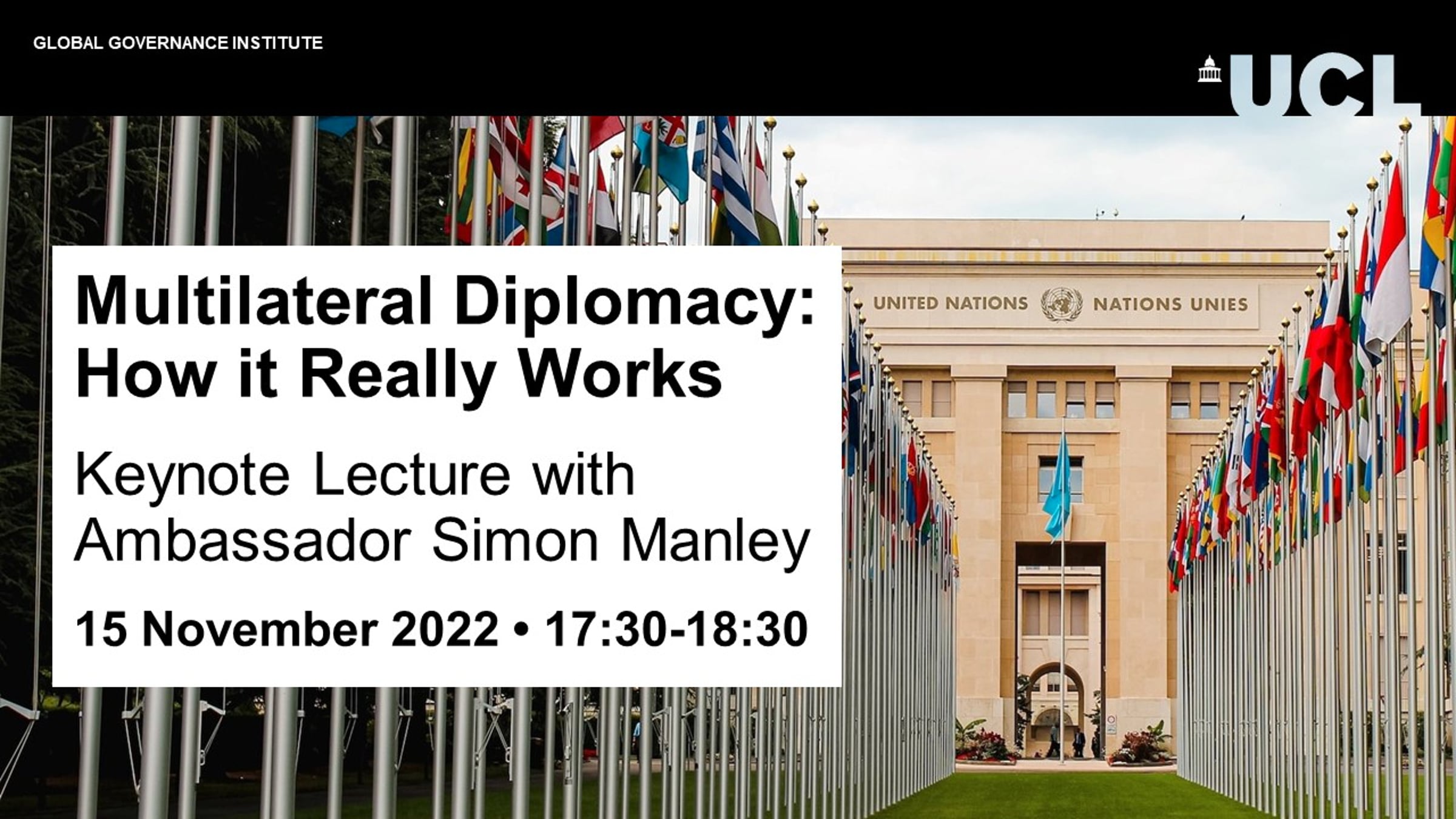 Ambassador Simon Manley: Multilateral Diplomacy – How it Really Works ...