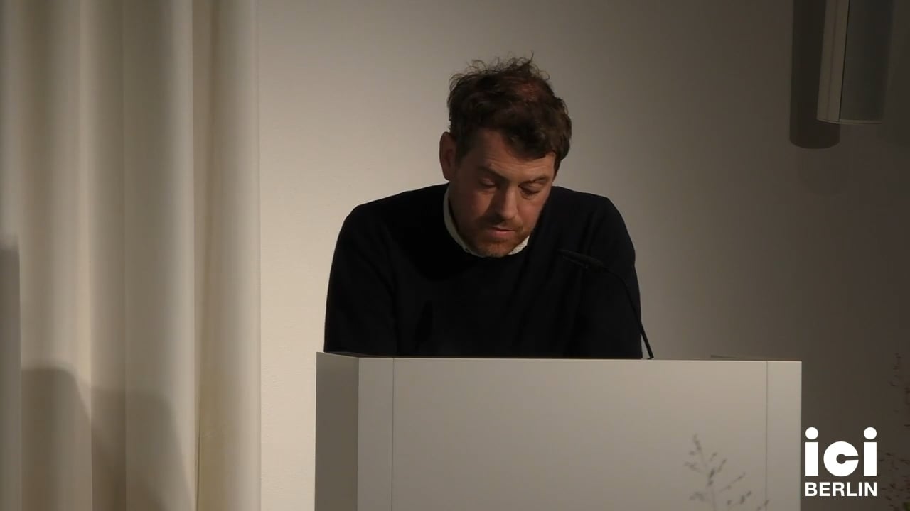 Reading by Adrian Duncan (Part II)