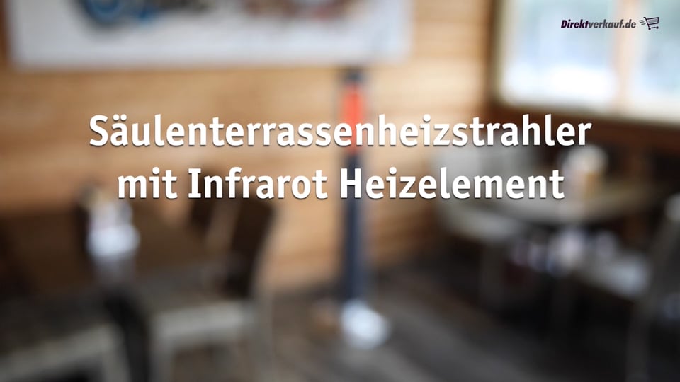 10-0422-2 Säulenterrassenheizstrahler mit Infrarot-Heizelement Direktverkauf