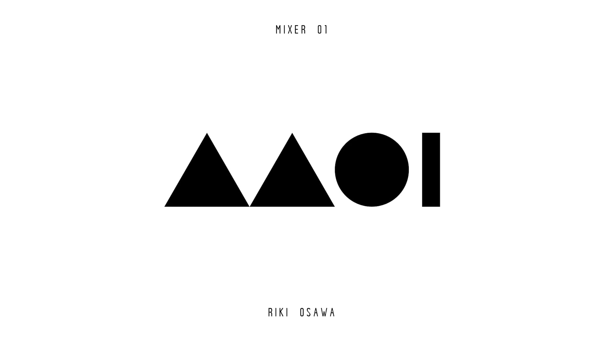 Riki Osawa 1st Remix Album "MIXER 01" (Highlight Medley)