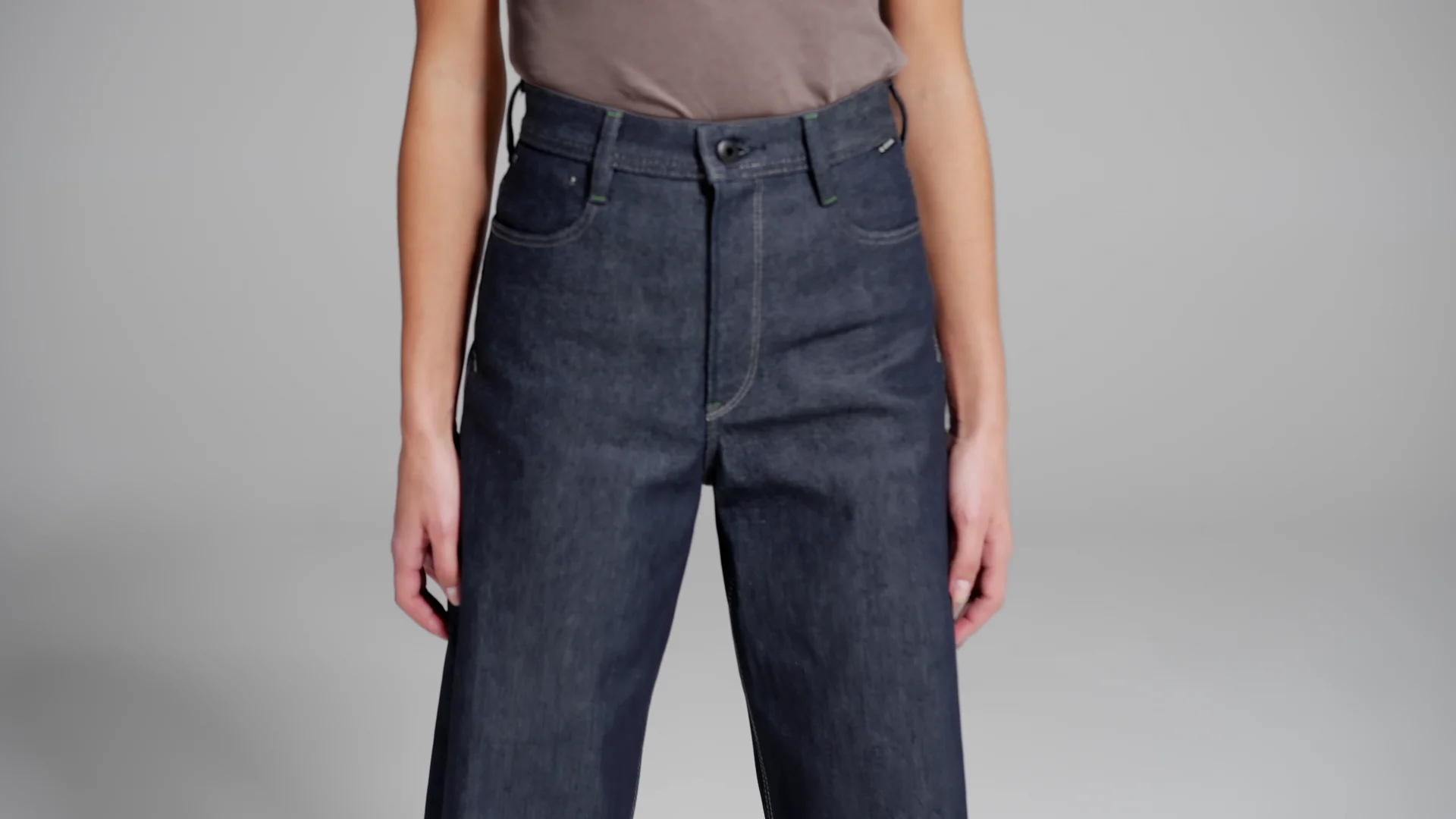 Stray Ultra High Loose Selvedge Jeans | Dark blue | G-STAR® US