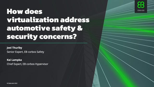 How does virtualization address automotive safety and security concerns?