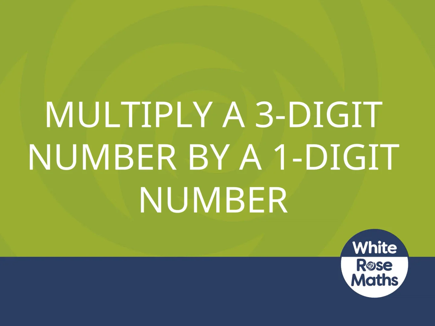 Y4 Spring Block 1 TS10 Multiply a 3digit number by a 1digit number