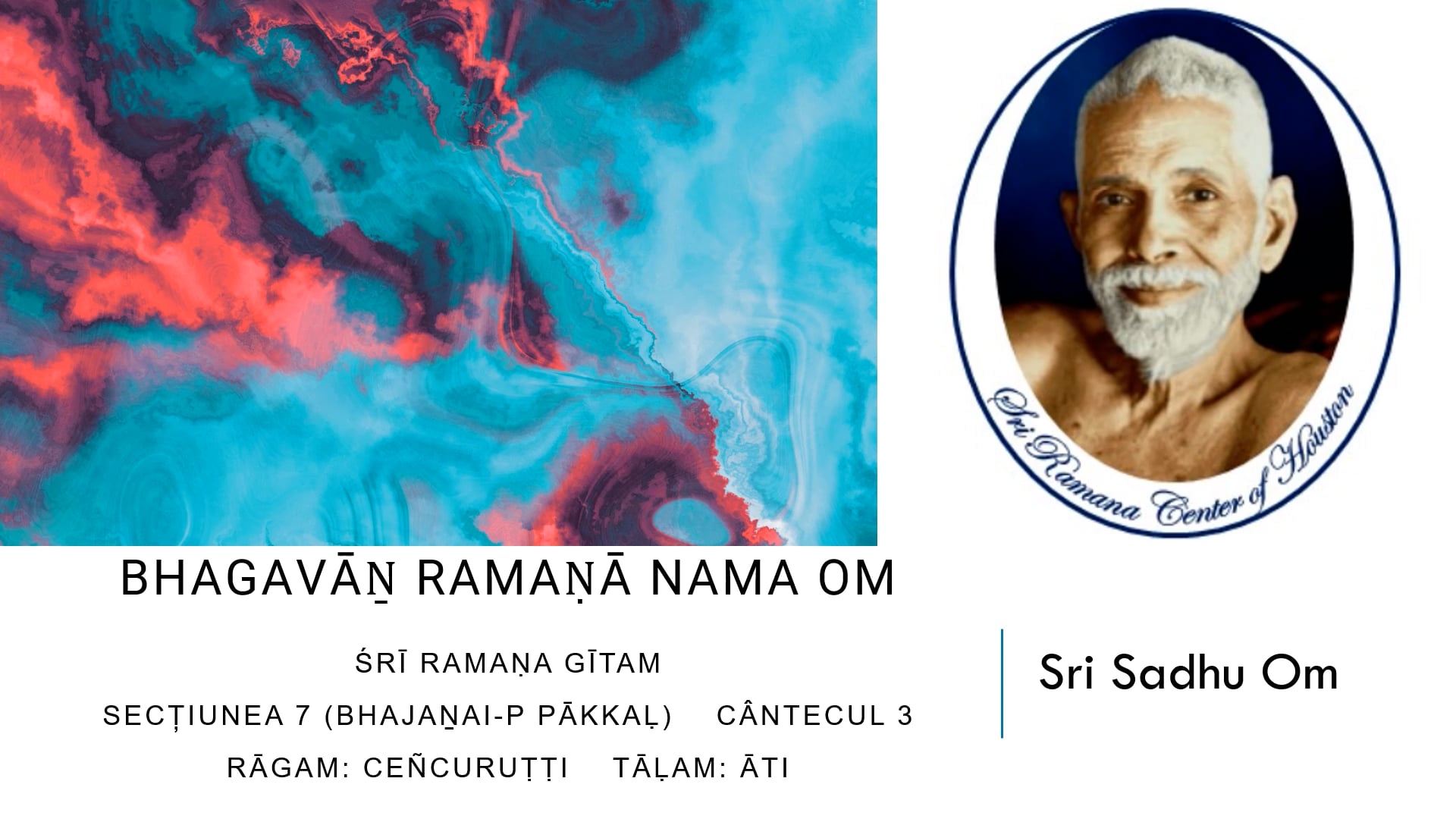 Bhagavan Ramana Nama Om: Composed And Sung By Sri Sadhu Om. With ...