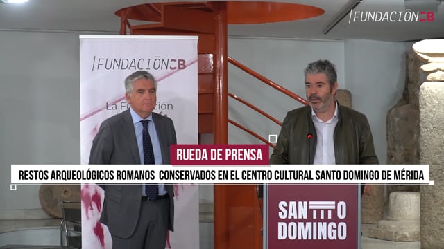 Rueda de prensa: Restos arqueológicos  conservados en el Centro Cultural Santo Domingo de Mérida