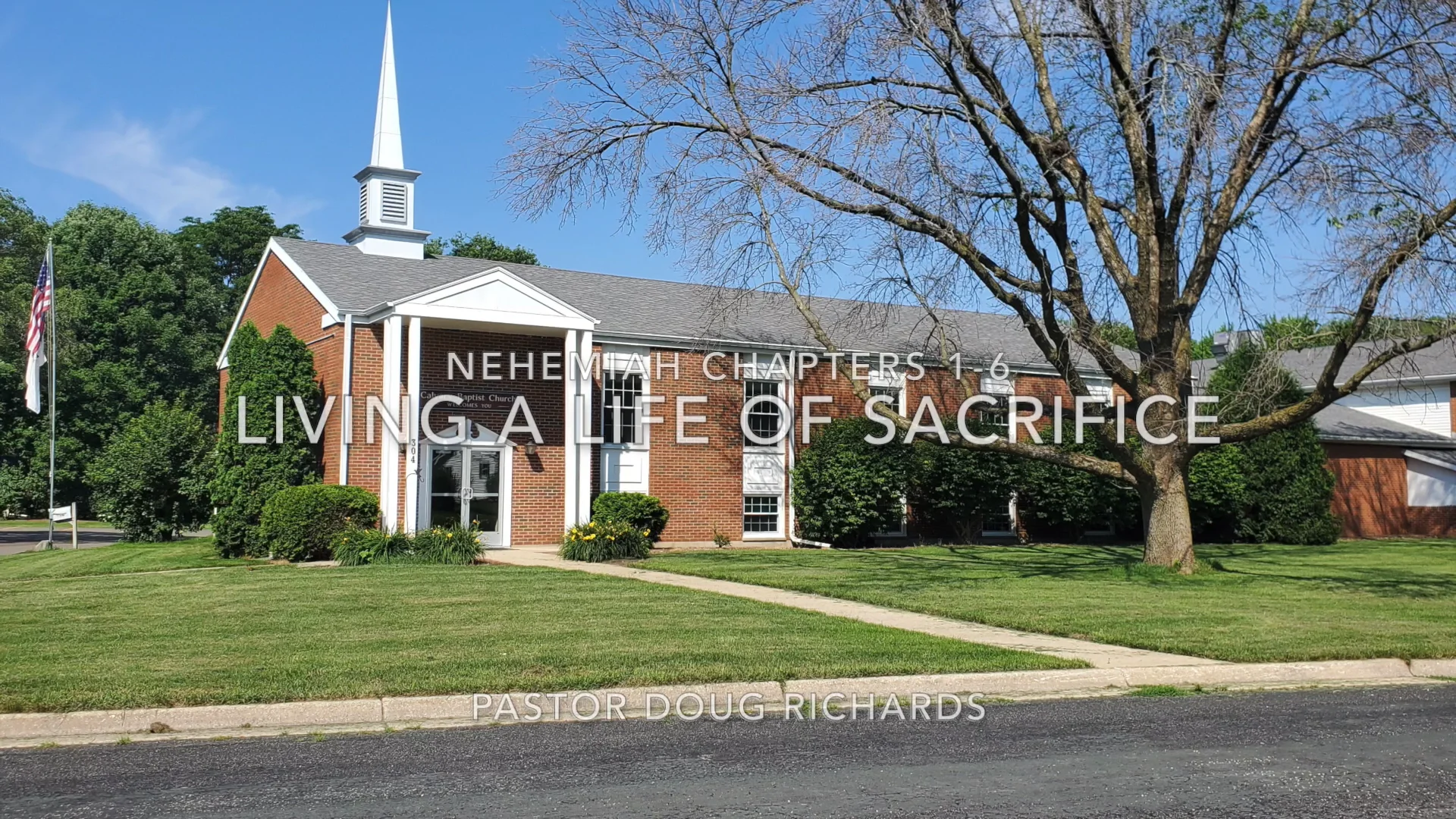 Pastor Doug Richards 11-13-22 Living a life of Sacrifice on Vimeo