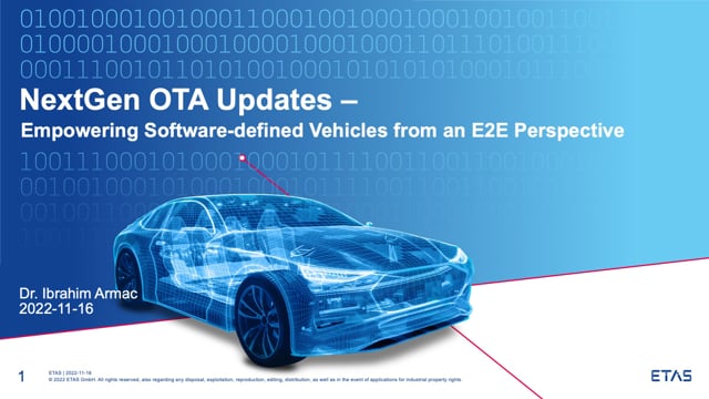 NextGen OTA updates – empowering software-defined vehicles from an end-to-end perspective