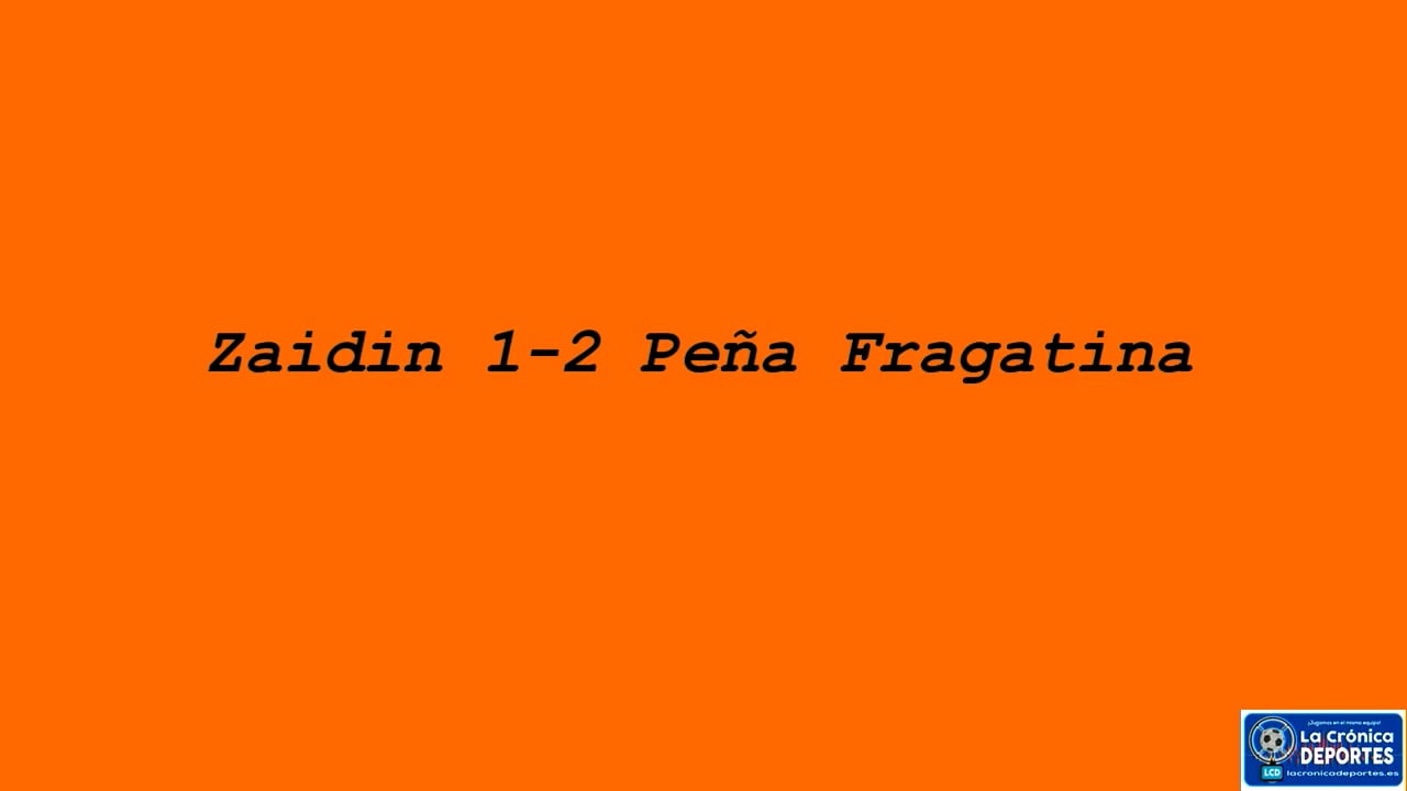 (RESUMEN Y GOLES) CD Zaidín 1-2 Peña Fragatina / Jornada 10 / Primera Regional Gr 2 / Fuente: Fútbol Peña Fragatina