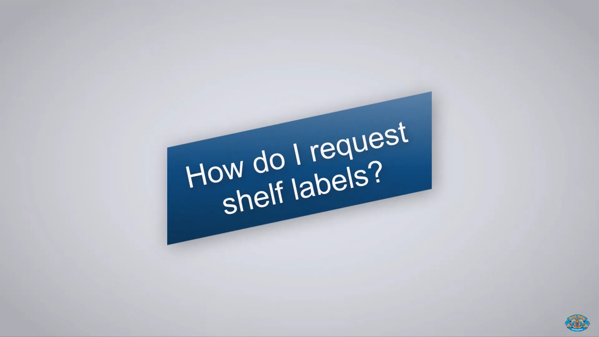 How do I request shelf labels? on Vimeo