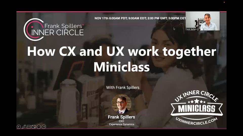 How CX and UX work together Miniclass