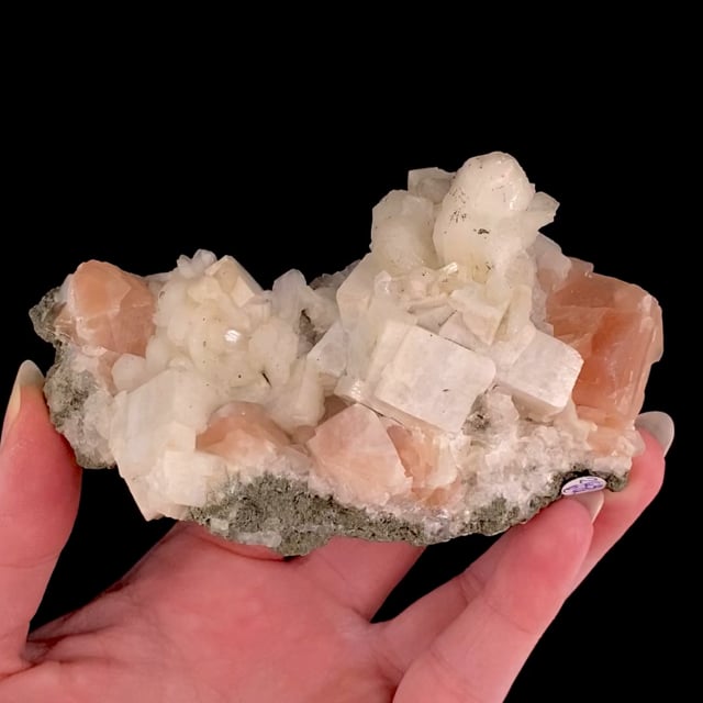 Calcite with Stilbite (rare association)