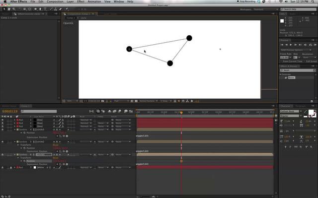 Video editing software interface