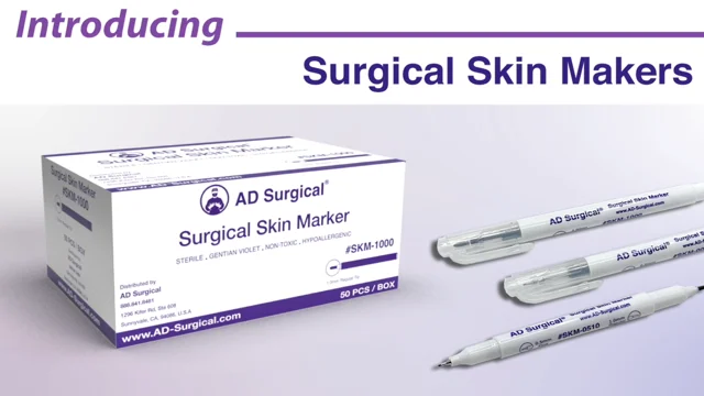 Surgical Skin Marker Devon Gentian Violet Standard Tip Rule Cap Sterile