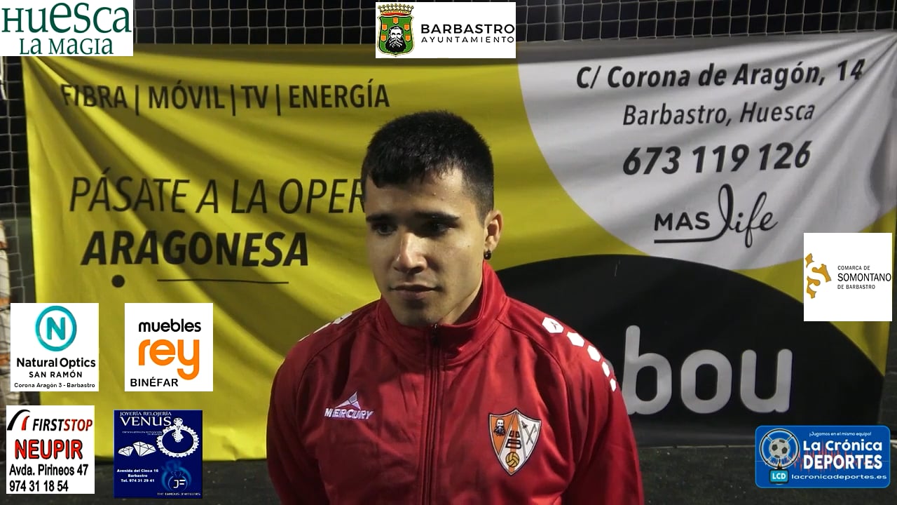 LA PREVIA / UDB Somontano - UD Benabarre / CARLOS QUINTILLA (Jugador Barbastro B Somontano) Jornada 10 / 2ª Regional - Gr 2-2